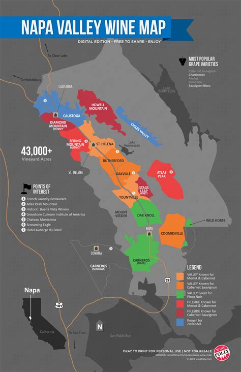 Challenges of implementing MAP Winery Map Of Napa Valley
